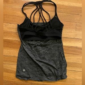 Lululemon gray built in bra tank top 4